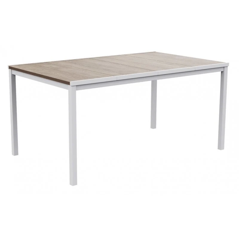 Tavolo Keter Porto effetto legno bianco cm 159x95x75 h