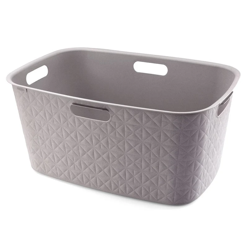 Cesta portabiancheria tortora 45l cm 57x37x27 h