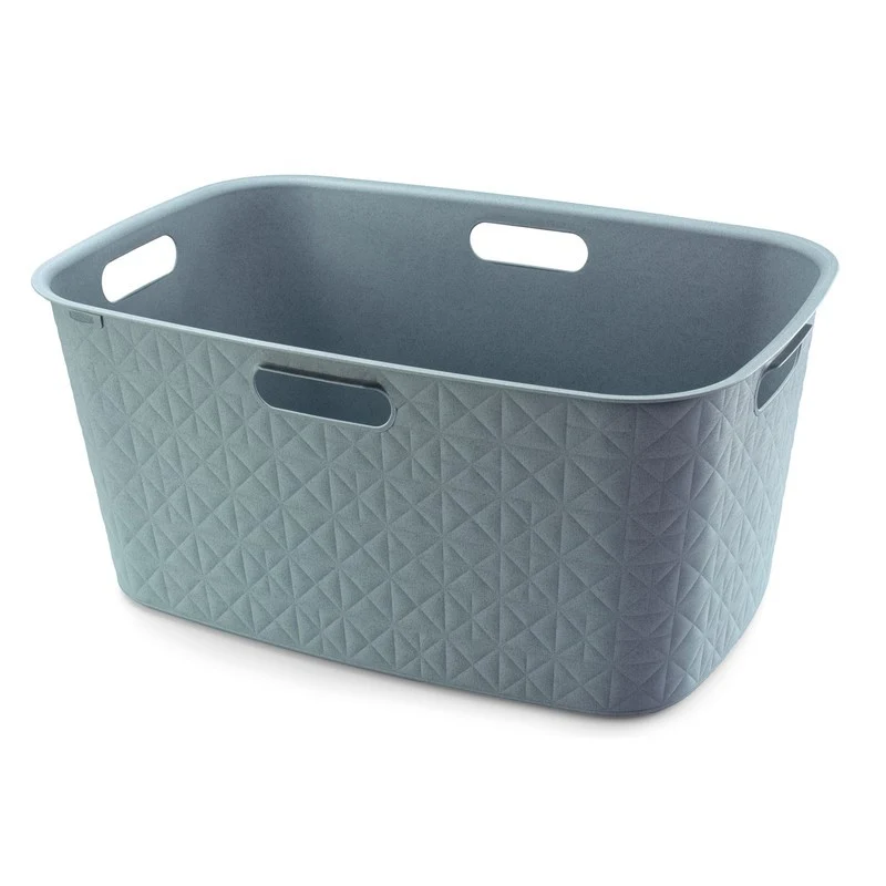 Cesta portabiancheria blu 45l cm 57x37x27 h