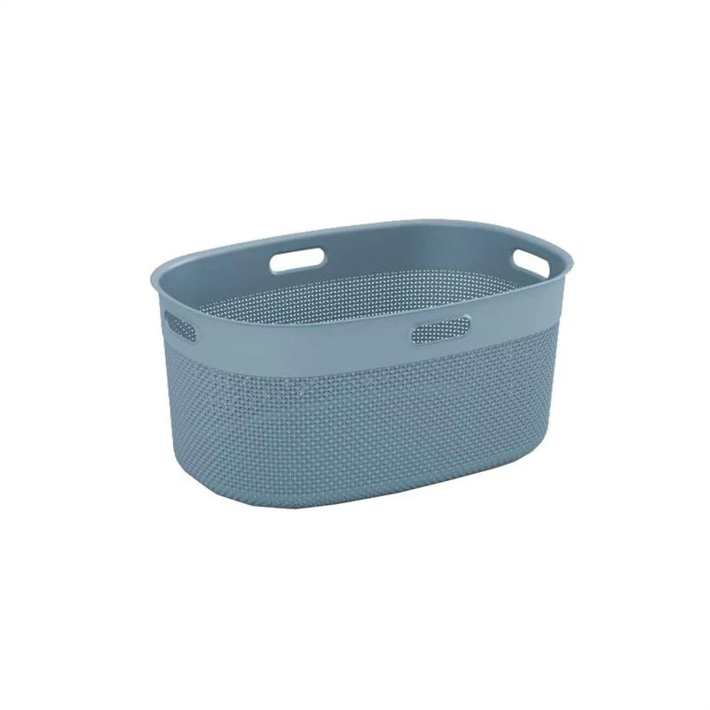 Cesto portabiancheria Kis filo grigio 45l cm 37x20x71 h