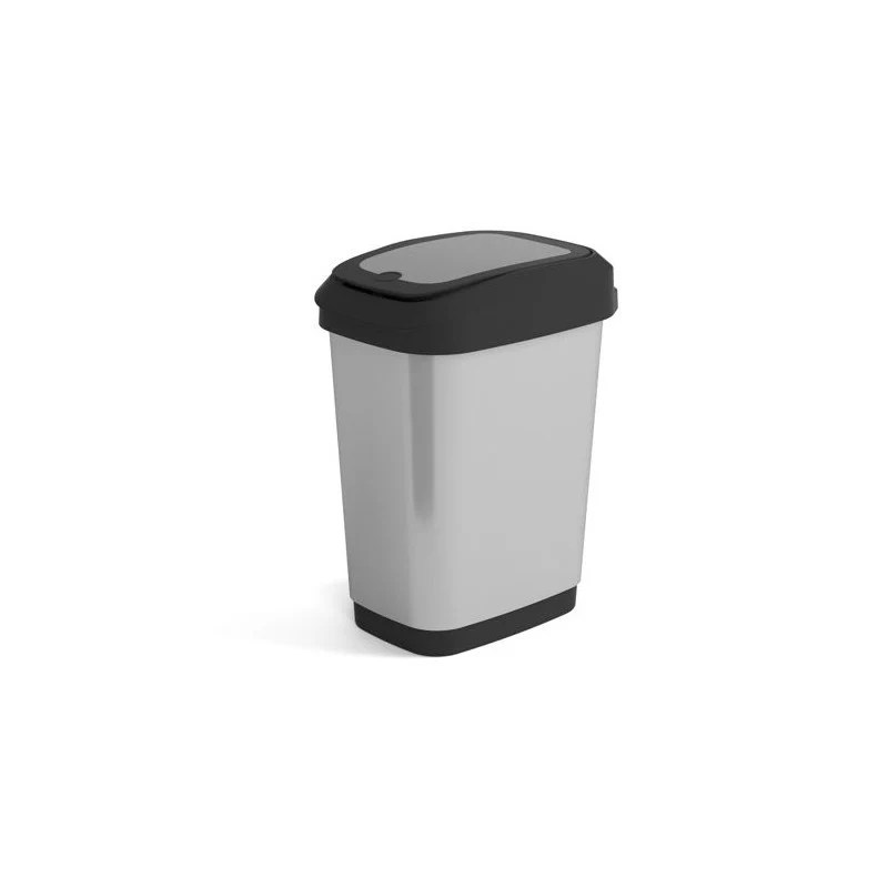 Pattumiera Curver Dual Touch bin steel 25l cm 37x26x47 h
