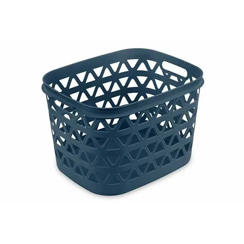 Cesta portabiancheria Oceana grigio-blu 30l cm 42,6x34,6x27,1 h