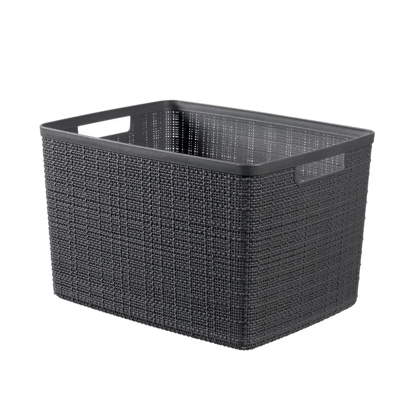 Cesto Curver Jute rettangolare grigio 20l cm 36x28x23 h