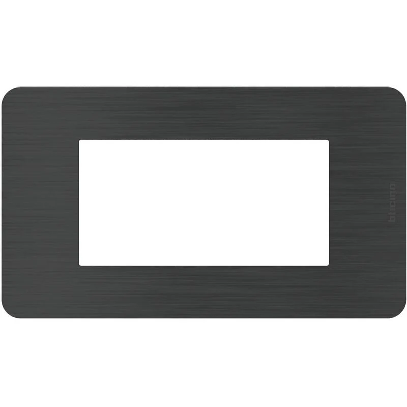 BTICINO JA4804EN - MatixGO - Placca 4P Black Nickel