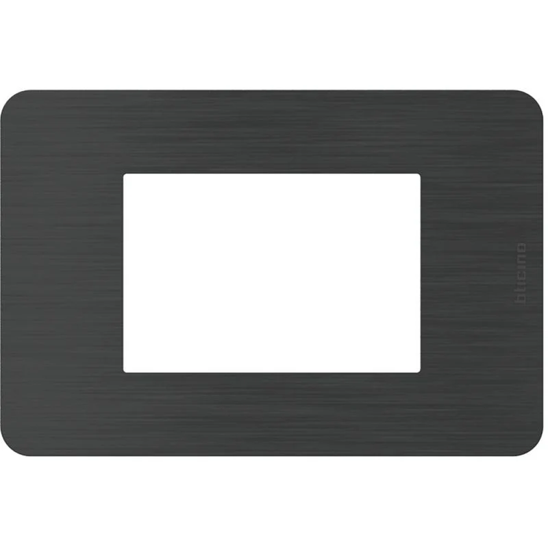 BTICINO JA4803EN - MatixGO - Placca 3P Black Nickel