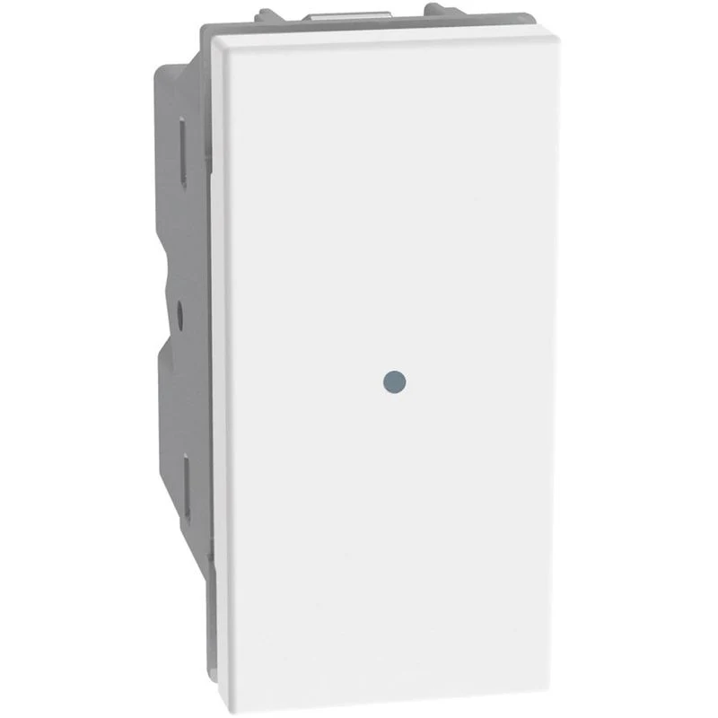 BTICINO JW4055 - MatixGO - Pulsante unipolare assiale Bianco NO 10A
