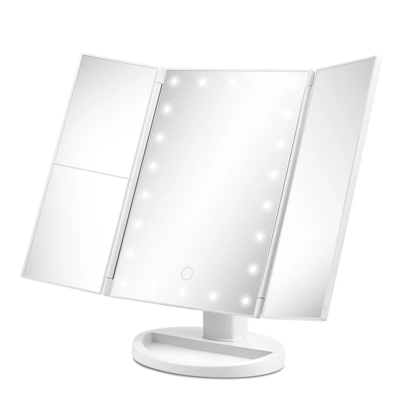 Specchio per trucco BE05 con luci led cm 18x28x12h