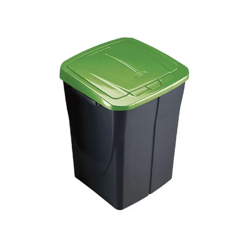 Pattumiera Ecobin 45L con coperchio verde