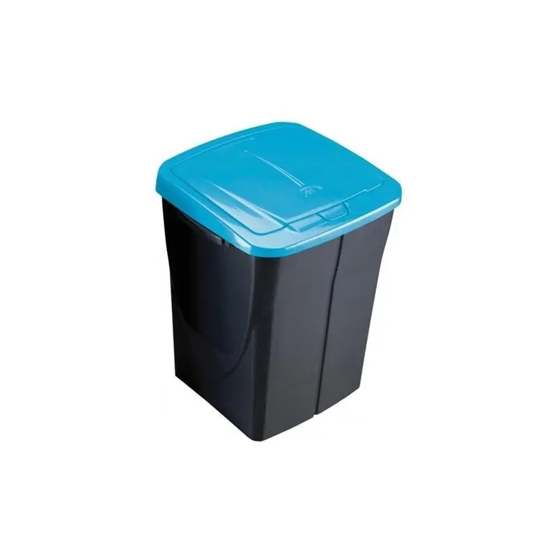 Pattumiera Ecobin 45L con coperchio azzurro