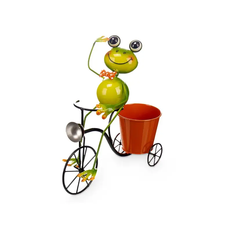 Portavaso bicicletta rana cm 17x31x5x32h