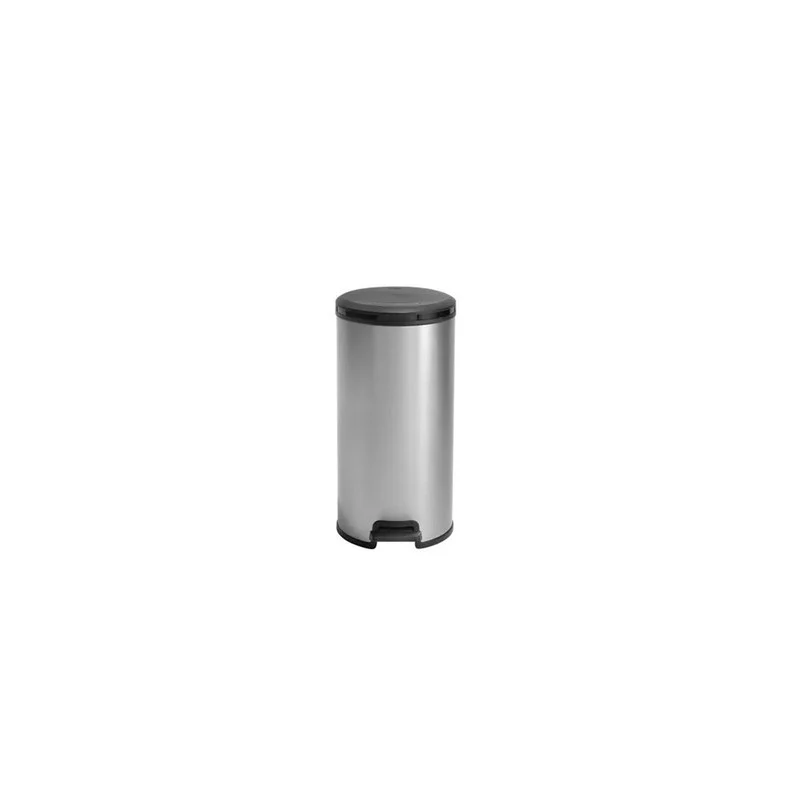 Pattumiera Keter Deco Bin Round 30l argento cm 36x30x59 h
