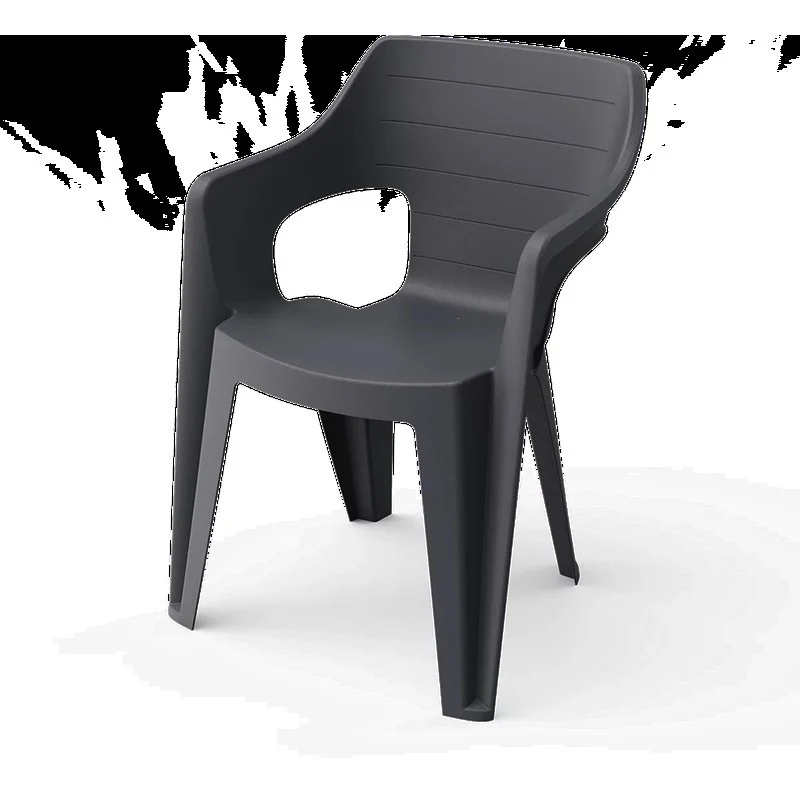 Poltrona da giardino Keter Bilbao impilabile grigio cm 57x57x79 h