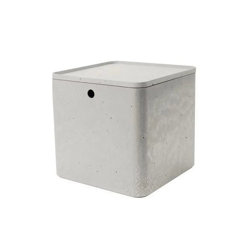 Contenitore Curver con coperchio effetto cemento 18l cm 39x29x18 h