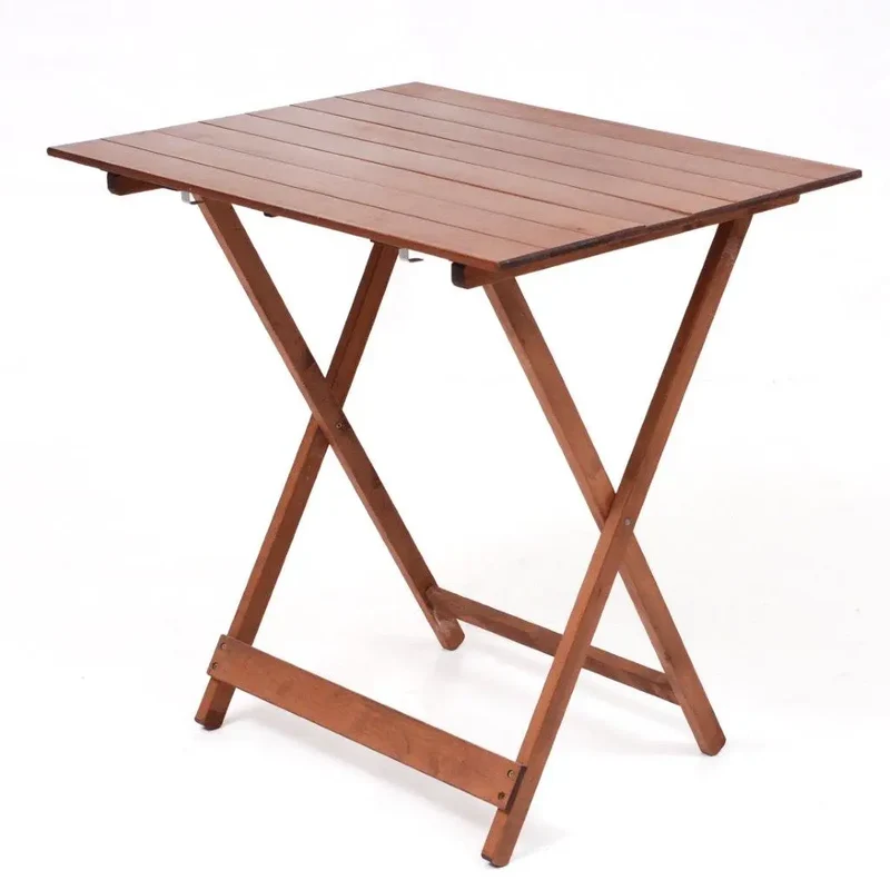 Tavolo pic nic pieghevole noce 60x80 cm in legno di faggio