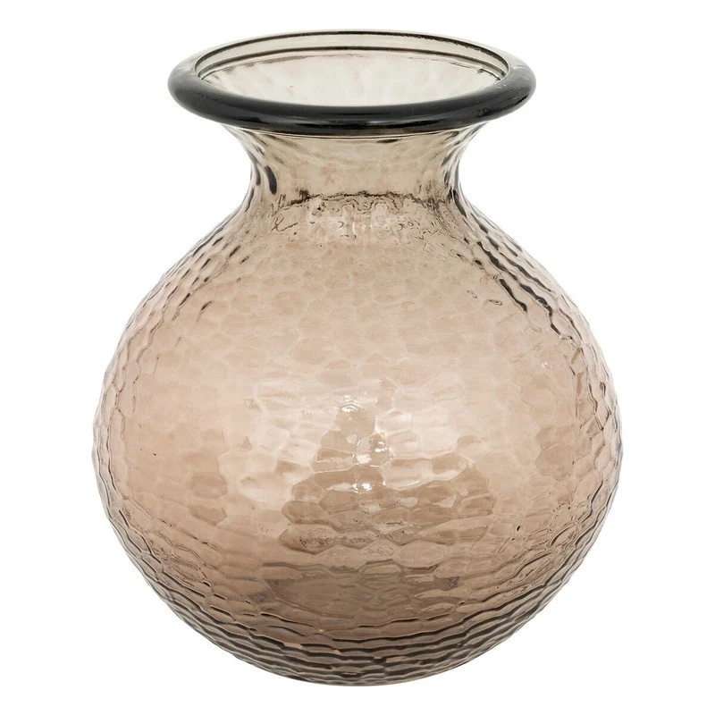 Vaso vetro martellato Alric brown H33 cm