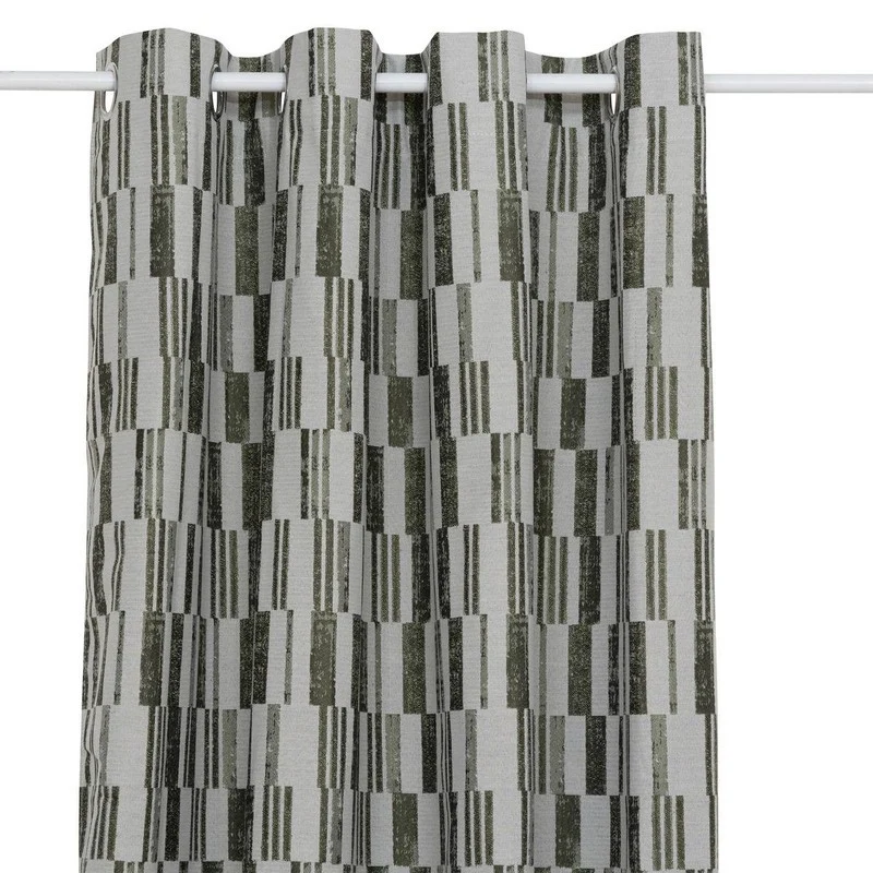 Tenda jacquard Leyna 140x260 cm in verde cachi