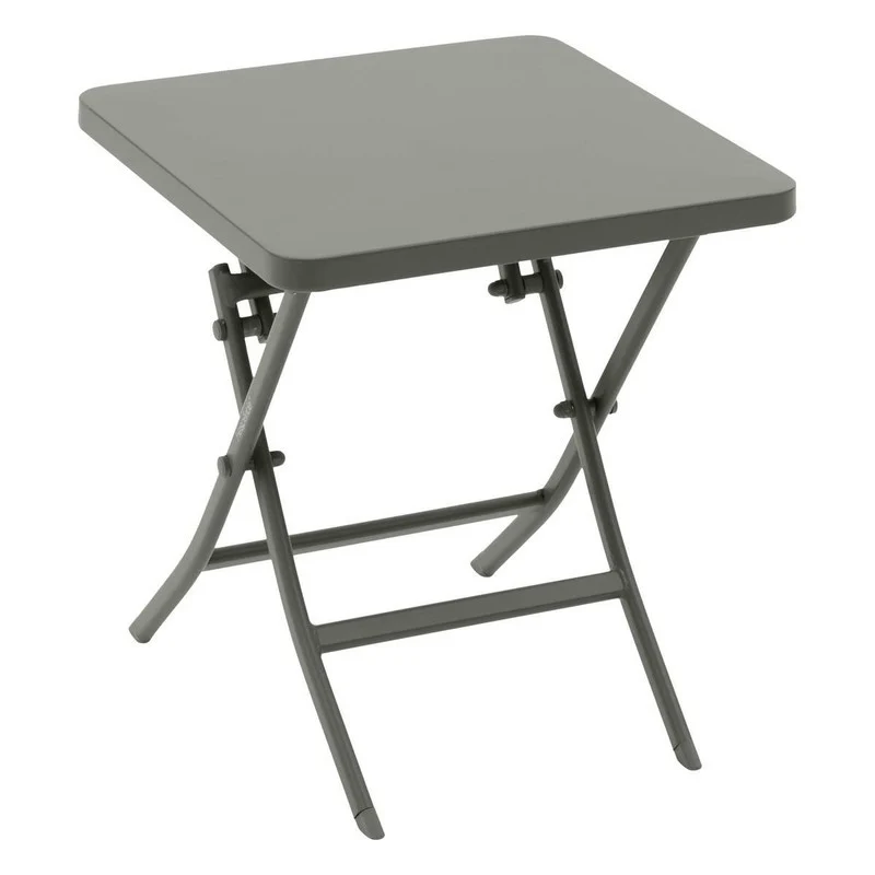 Tavolino quadrato acciaio Greensboro verde alloro 40x40 cm