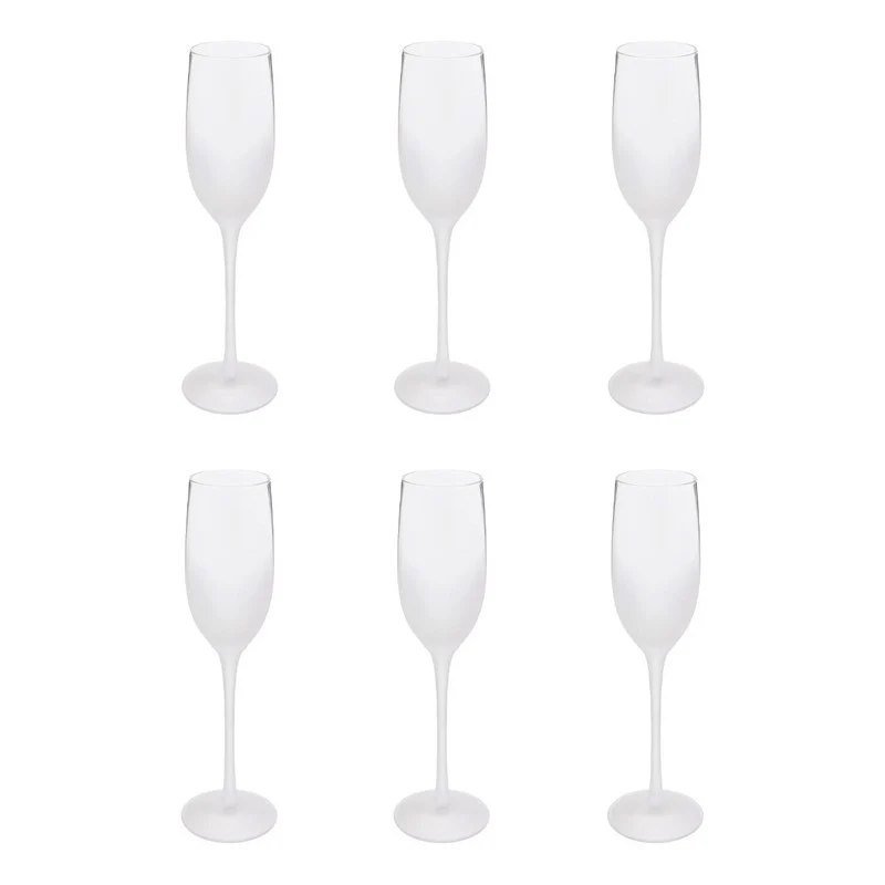 Set di 6 flauti smerigliati 21 cl
