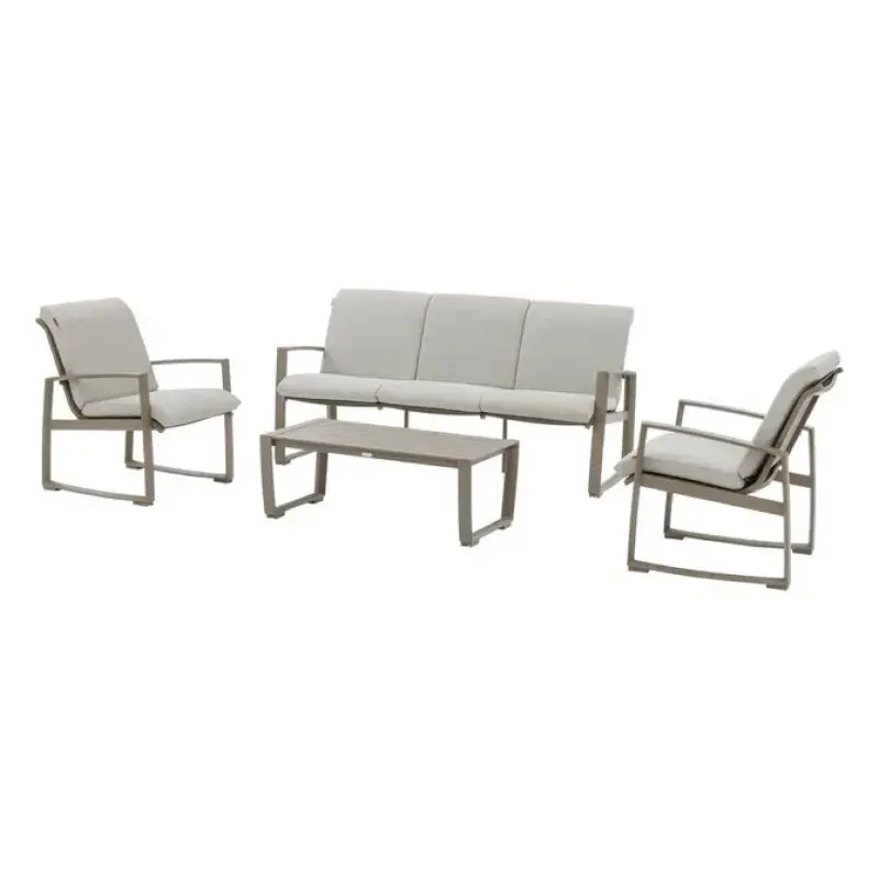 Set salotto hespéride Meloane tortora 5 posti cm 120x59x38 h