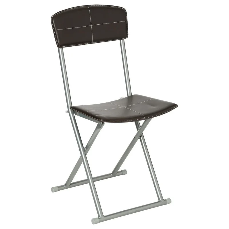 Sedia pieghevole marrone cm 40,5x40x83h