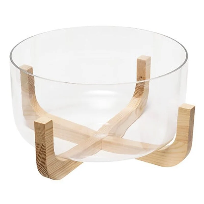Insalatiera Arha con supporto in legno Ø 24 cm