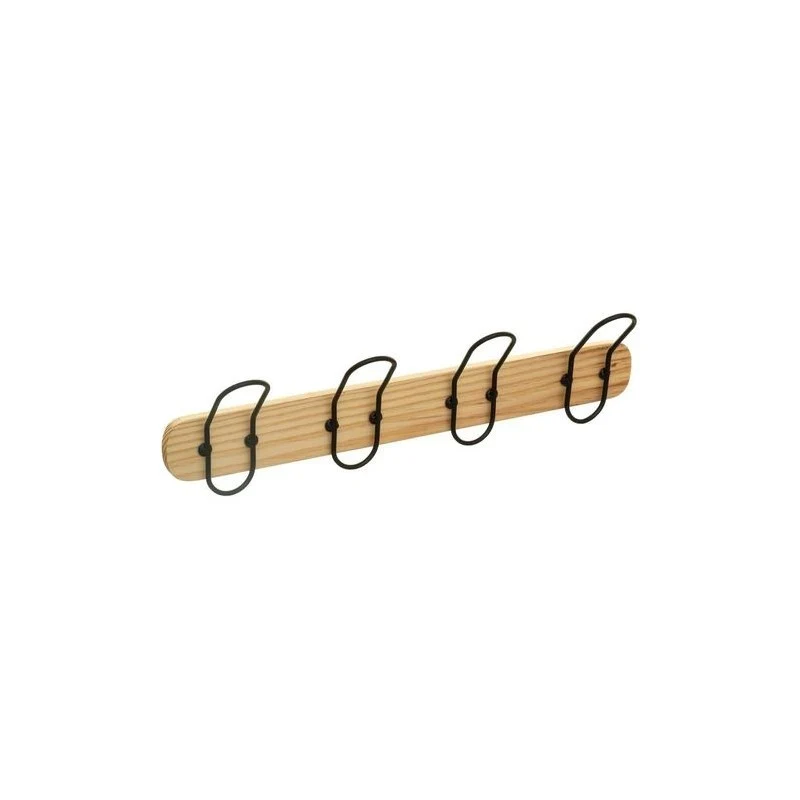 Appendiabiti 4 ganci legno