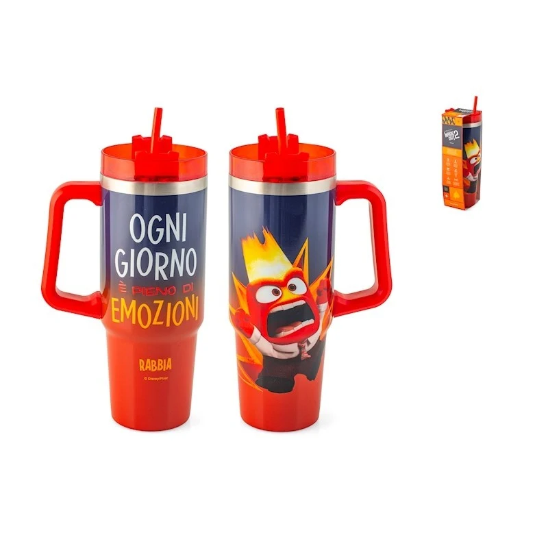 Mug termico Inside Out Rabbia 0,9 L in acciaio inox