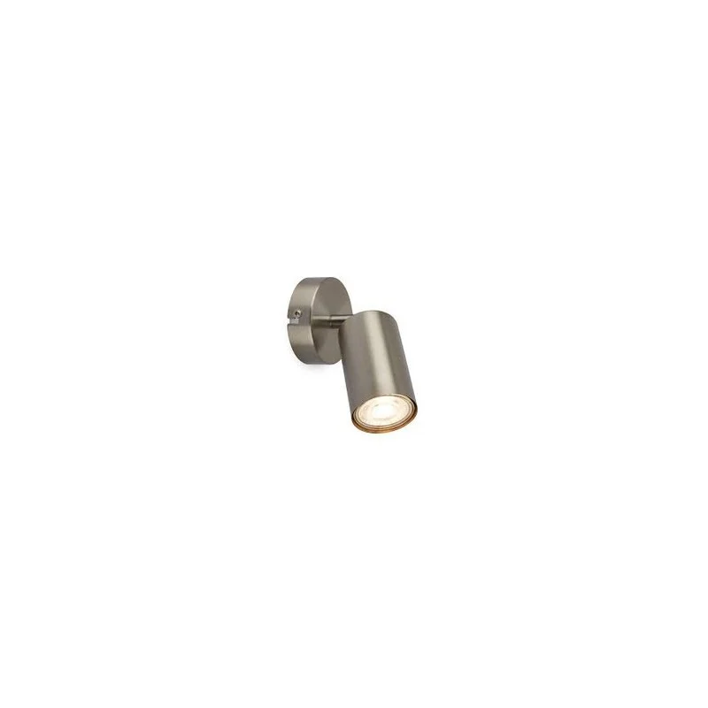 Faretto da parete GU10 orientabile nickel satinato