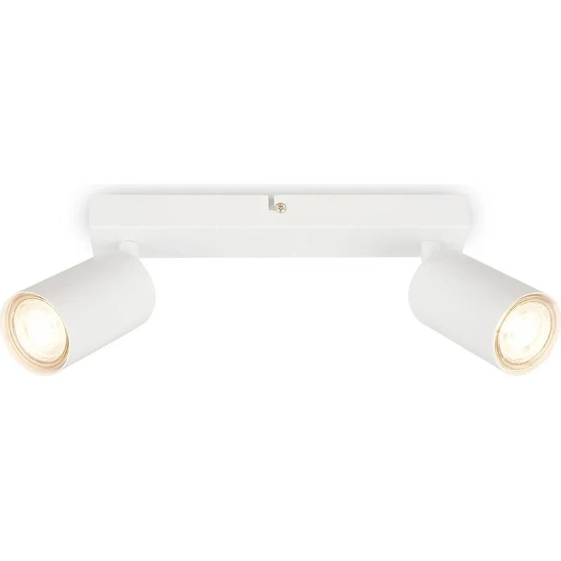 Faretto soffitto 2xGU10 orientabile bianco 15,5 x 5,5 x 25,5 cm