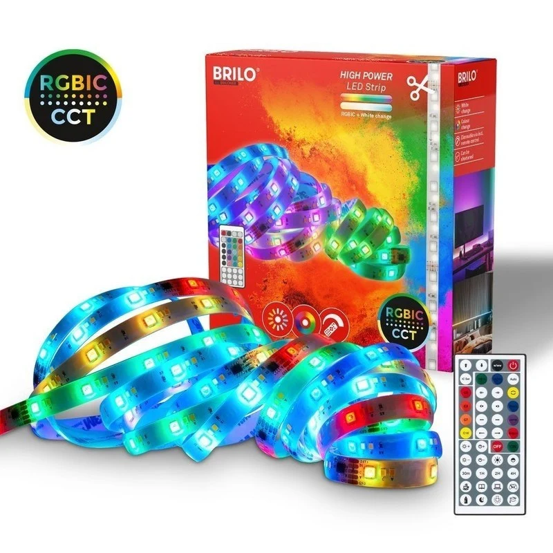 Striscia led Flex Strip rgbic cct 5 metri 24w 1200lm