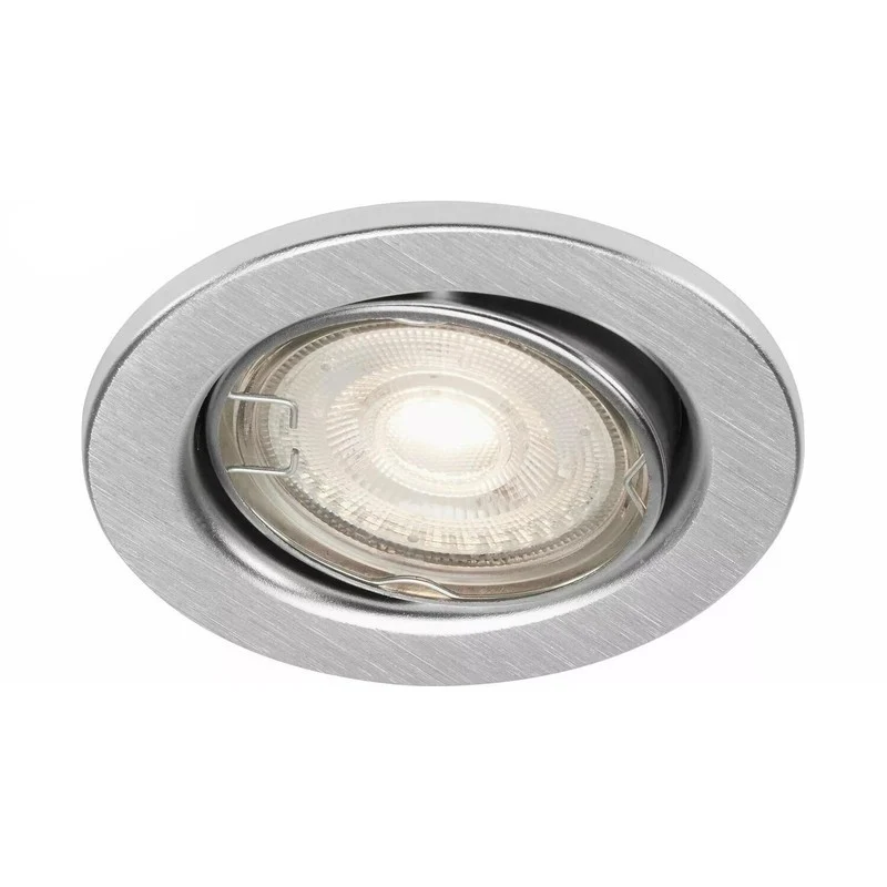 Faretto da incasso orientabile GU10 Ø 8,6 cm in alluminio