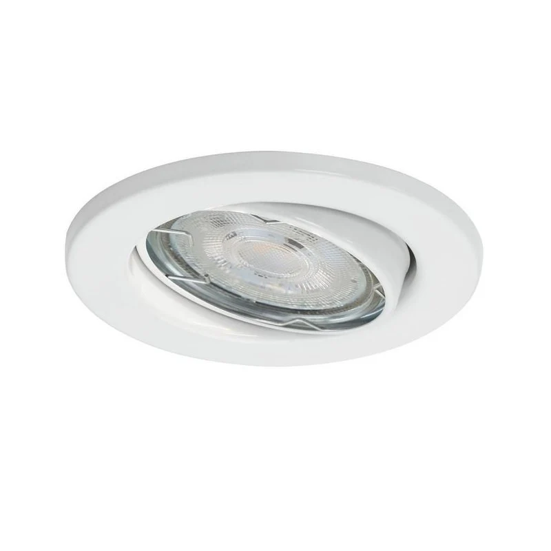 Faretto da incasso orientabile GU10 Ø 8,6 cm bianco