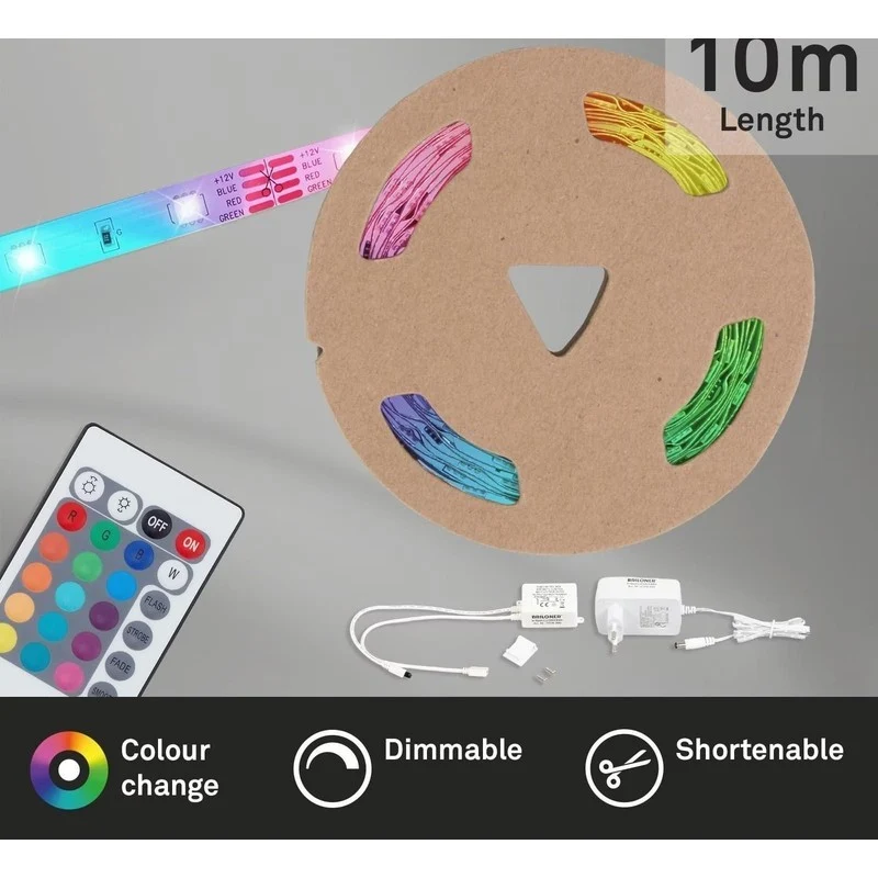 Briloner striscia led superline RGB 10 metri 24w IP44
