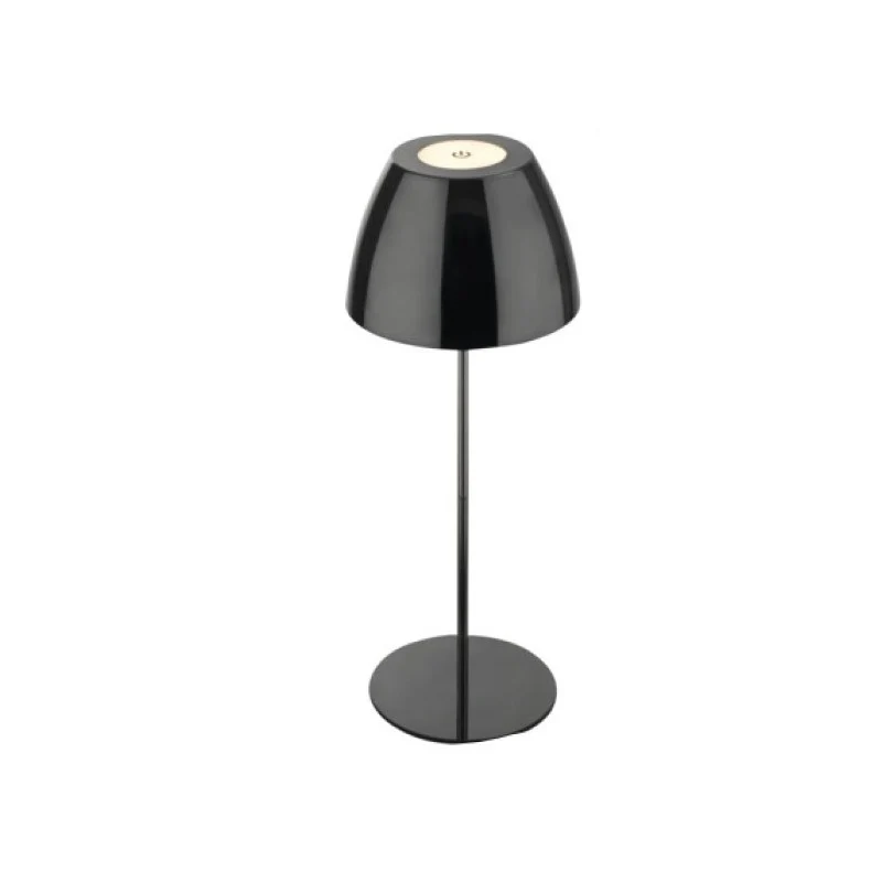 Lampada da tavolo led Serina 200lm 2700k nero cromo
