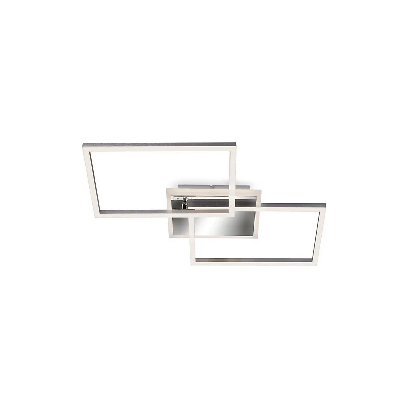 Plafoniera led rettangolare 50 cm 40w 4400lm cromo
