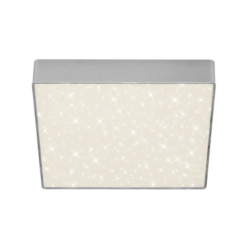 Plafoniera Flame Star led 21,2 cm 1600lm argento