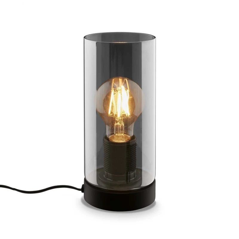 Lampada da tavolo Fumi E27 h 23,5 cm nero