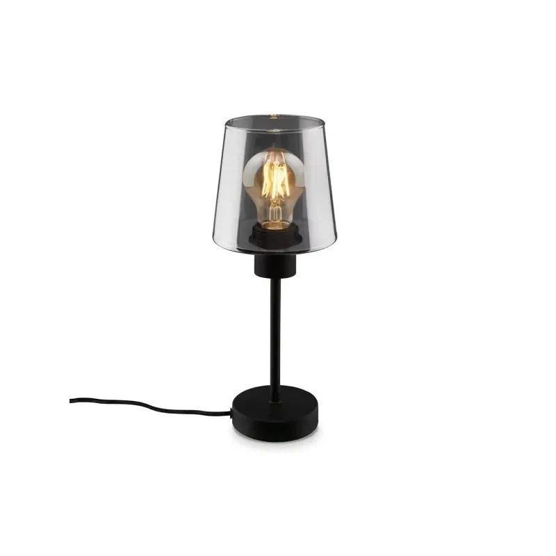 Lampada da tavolo Smoke E27 Ø14x35,5 cm nero
