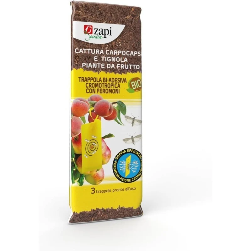 Trappola Bi-Adesiva cromotropica con feromoni BIO 3 pezzi