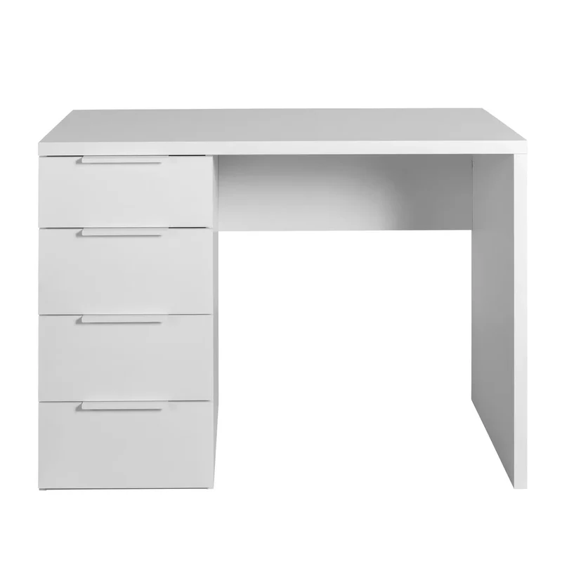 Scrivania Mon bianca 3+1 cassetto FSC cm 110x59,6x75,4h