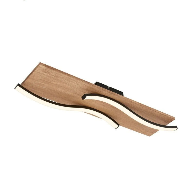 Briloner plafoniera Vinka led 55 cm 11w 960lm nero legno