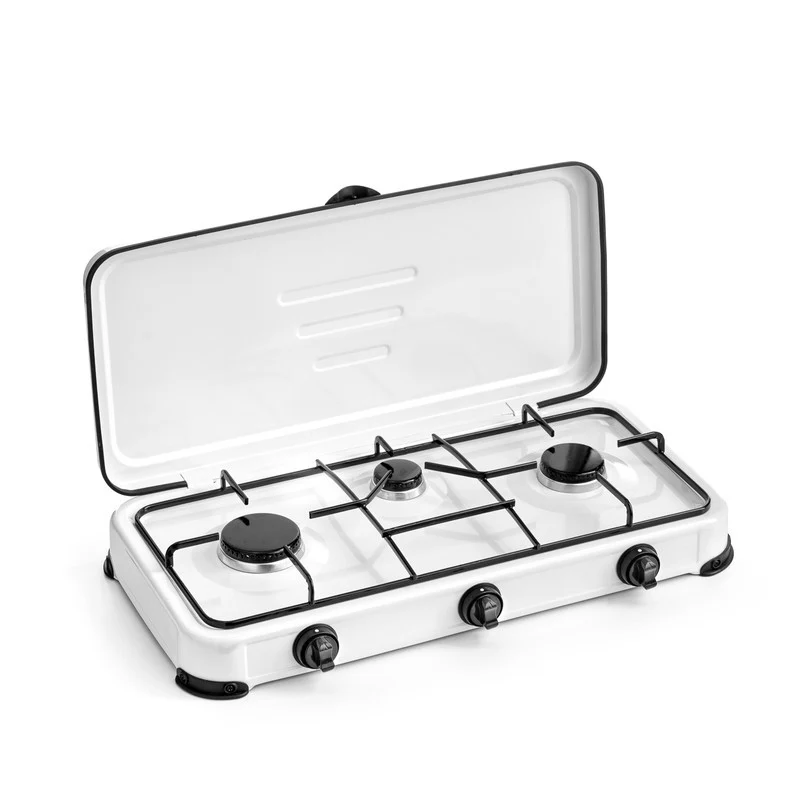 Fornello a gas 3 fuochi Cover cm 59x32x10h