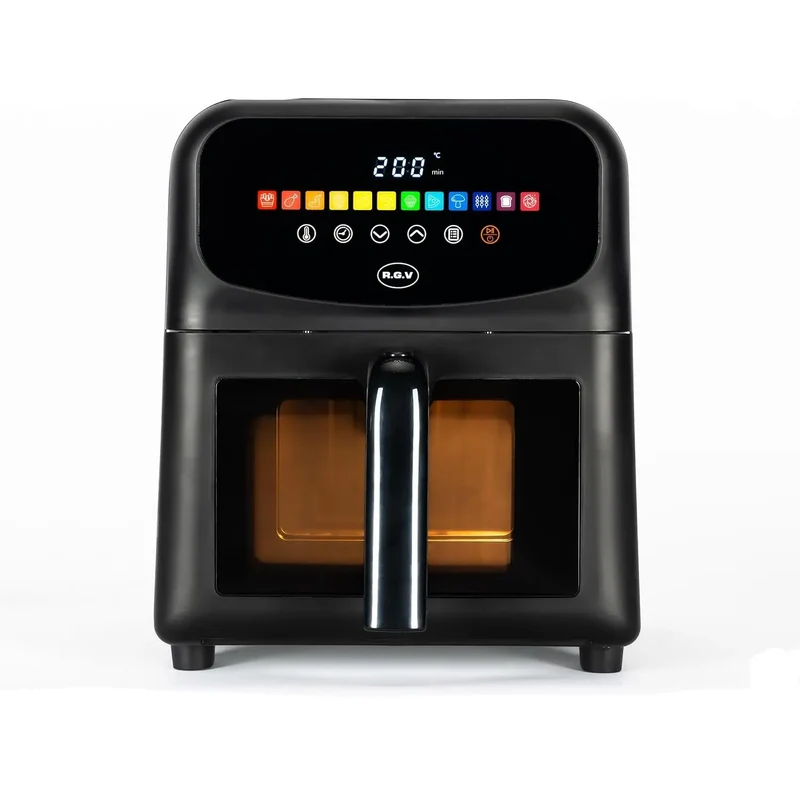 Friggitrice ad aria 6 l 1500–1700 w con display touch e 12 programmi