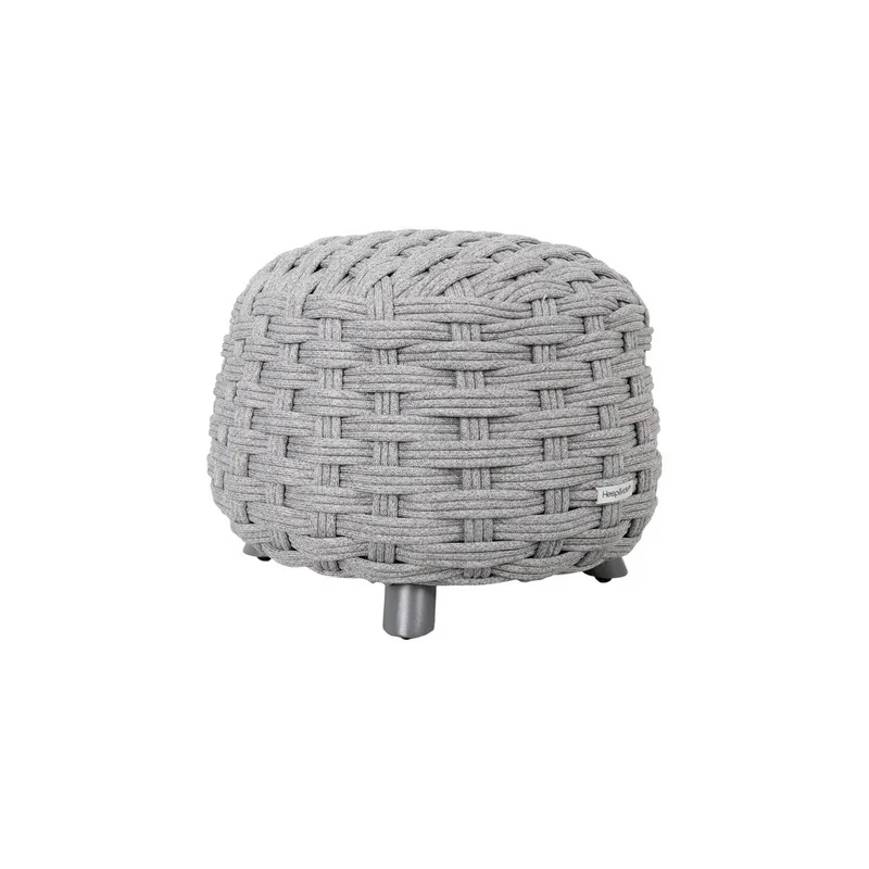 Pouf poggiapiedi Obbae grafite Ø48,5 x 38 cm