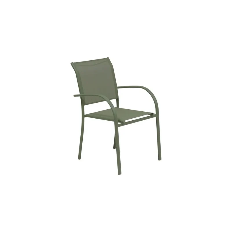 Poltrona da giardino impilabile Piazza verde alloro 56 x 65 x 88 cm
