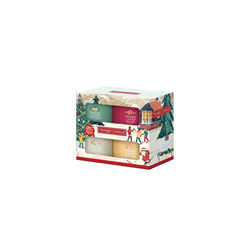 Confezione regalo 4 candele mini