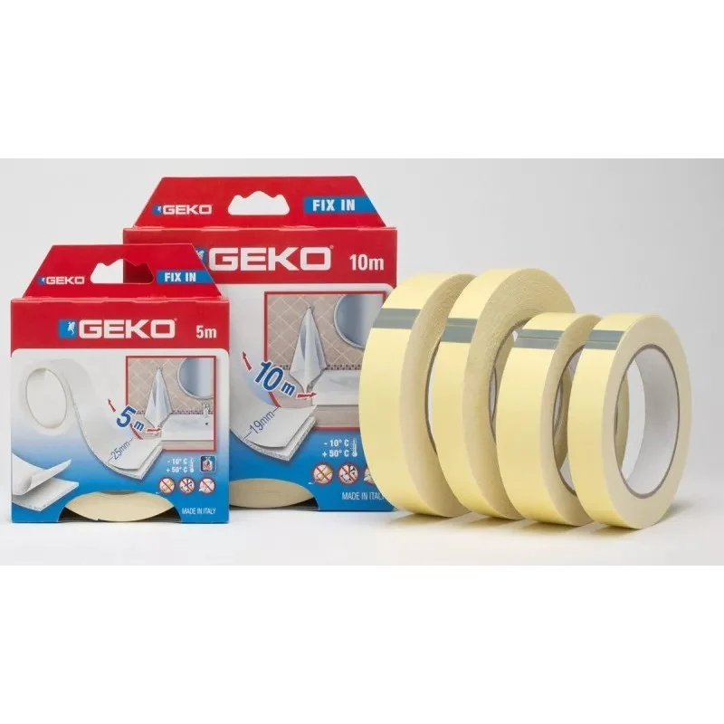Nastro biadesivo in schiuma per interno 25 mm x 5 m bianco