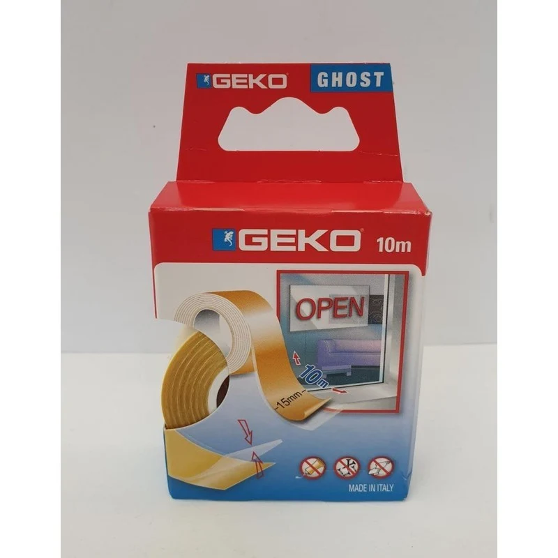 Nastro biadesivo trasparente 15 mm x 10 m