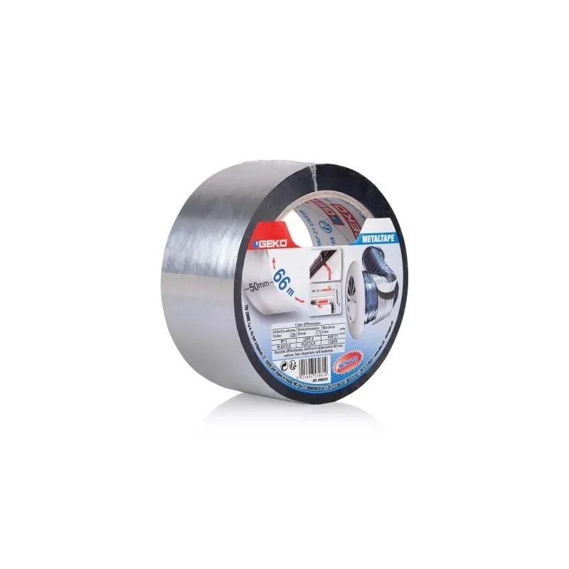 Nastro adesivo alluminizzato 50 mm x 66 m grigio
