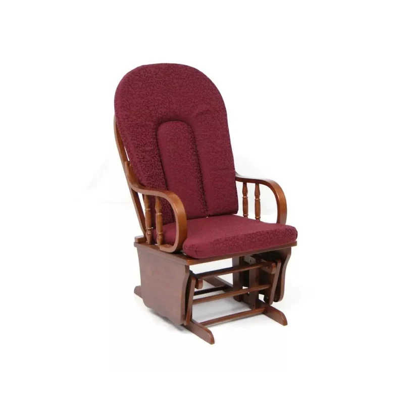 Poltrona dondolo Douglas bordeaux cm 68x50x107h